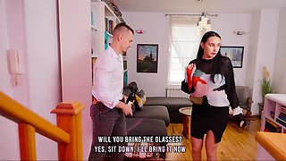 Busty Brunette fucks until Cum inside