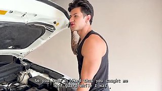 Husband Watches My Mechanic's Big Cock Fuck My Tight Pussy