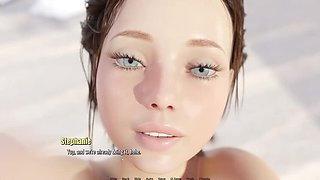 18 Year Old Stepsister Sucks My Huge Cock And Gives Me A Deep Throat Blowjob On The Beach