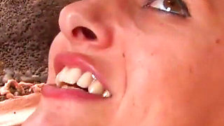 Brunette chick gets anally fucked