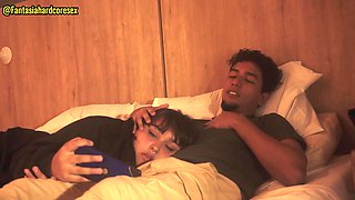 Stepsister Swallows After Movie in Teen Big-Cock Brunette Heat