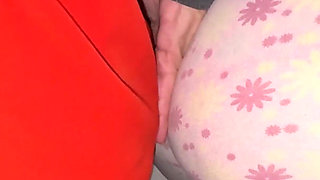 Big-ass Woman Touches a Stranger's Cock