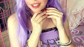Cute teen anne solo anal masturbation