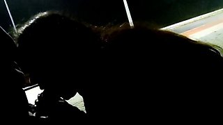 Public Midnight Square Blowjob with a Brazilian Teen Amateur