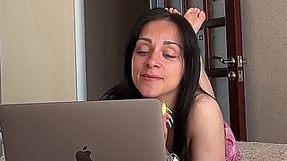 Amateur MILF Stepmom Decided to Suck Her Stepson's Cock