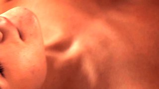 Lovely brunette teen fucked hardcore in hot bath tub