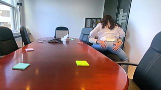 Caught getting a blowjob by the office slut secretary