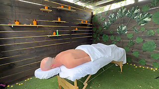 Sensual Outdoor Massage From Kimmie Haze