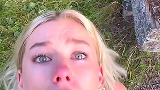 Halli N Lover Takes a Cock Outdoors