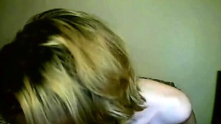 Orgasm of blonde Teen with big boobs