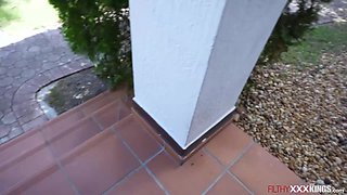 Big tit asian milf fucking a peeping tom