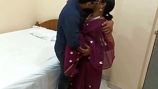 Beautiful Indian Bhabhi Hot Blowjob and Rough Fucking with Young Brother in Law- Every angle Hard Sex