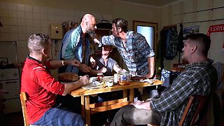 Rebel Rhyder Experiencing Intense Gangbang With Many Well