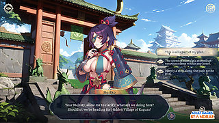 Harem Fantasy - Kinky Ninja Scroll Gameplay Part 1 - Entering the Village of Kagura