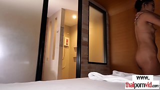 Thai teen Au has to satisfy a white cock