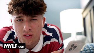 Remote Control Fantasy - Stepdaughter Fucks Hijab StepMom in the Kitchen