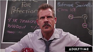 Naughty Petite Squirter Rose Carter Splashes Her Wet Pussy On Teacher During Detention