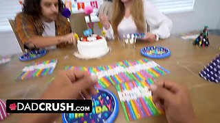 For my bday, can you take my v-card, step dad? my pussy is well-prepped