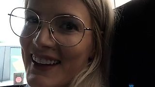 Amateur blondes pov blowjob and hardcore fun with lucky dude