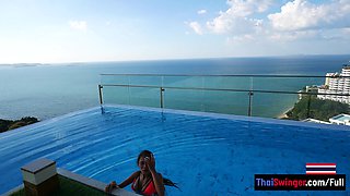 Big ass Thai GF first time anal fucking