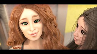Teen cosplay, 3d animation, mummy