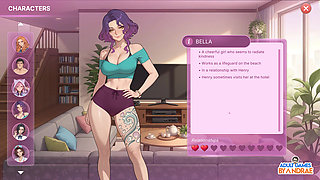 Sex Apartment 2: Grand Hotel Gameplay Part 1 - Story Start, and Characters Meetups