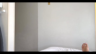Hotel Maid Ama Rio Brings Fresh Towels for Her Footjob Cleanup