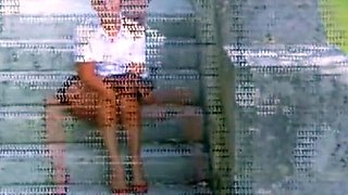 German Amateur Masturbates Outdoors to Orgasm