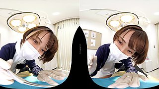Japanese nurse shares vr short hair pov sensual thrills