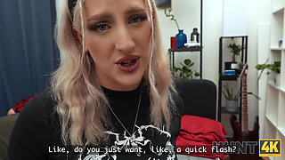 HUNT4K. She Moaned so Loudly That She Almost Woke Up Her Boyfriend