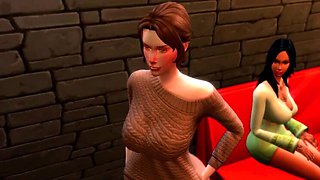 Futa Dickgirl Babes Fuck Young College Boy - Busty 3D Huge Cock & Cumshot