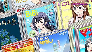 Cheating anime roommate rides hard before BF comes home