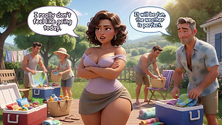 Unexpected Passion Awakens Grumpy Mother-in-Law During Countryside Getaway Trip (AI generated)