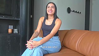 Elastic Ass 18yo Latina SCREWED HARSH POINT OF VIEW Doggie-style In Faux Casting