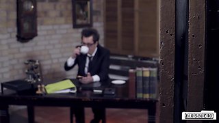 Conny Dachs Commands Obedient Blonde in Office Heat