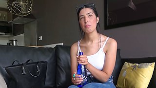 Shy latina teen fucked on casting couch