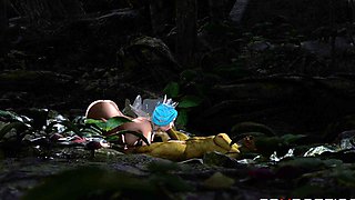 Futa Orc fucks hard Fairy in the Forest  Blowjob Anal doggy