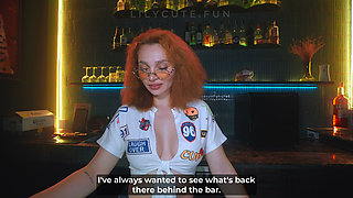 POV: Busty Redhead Bartender Closed the Bar Just for Me