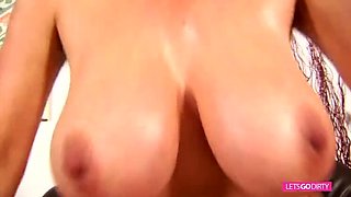 Lucky Small Cock Fucks Hot Mature MILF with Big Tits