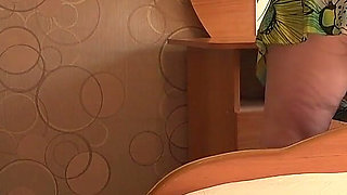 My Mature Wife Is Cleaning up, While the Home Camera Watches Her. a BBW with a Big Ass Behind the Scenes.