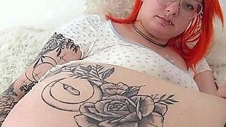 A French Woman Puts a Big Inflatable Plug in Her Ass