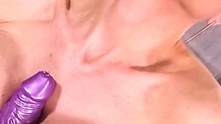 MILF with Oiled Monsterboobs Stretching Her Tight Holes