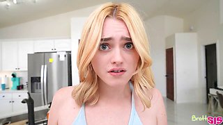 Bratty Teen Gracey Snow Strips Stepbros Pants Off