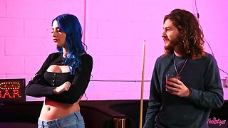 Twistys - alt pool sharks Jewelz Blu and Aubree Valentine jizz on the felt