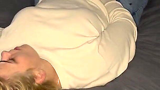 Masturbation Porn Watching Horny Foreplay Blonde Wet Horny Aroused Pussy Massaging Real Orgasm Trembling Twitch