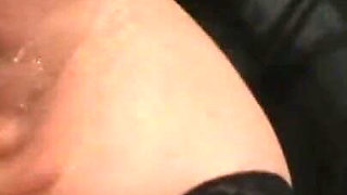 Humiliating pussy pinching sex toys penetrated
