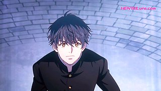 Titan prince spreads bride for first deep gay anime anal