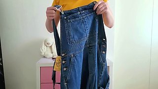 Wetting My New Overalls for Fun