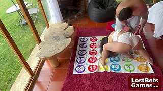 Amelia and Lucas are turning up the heat with a strip Twister from LostBetsGames: Porn