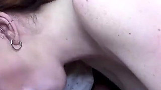 Huge Titty Slut Fucks Jock in Car Garage After Gym
